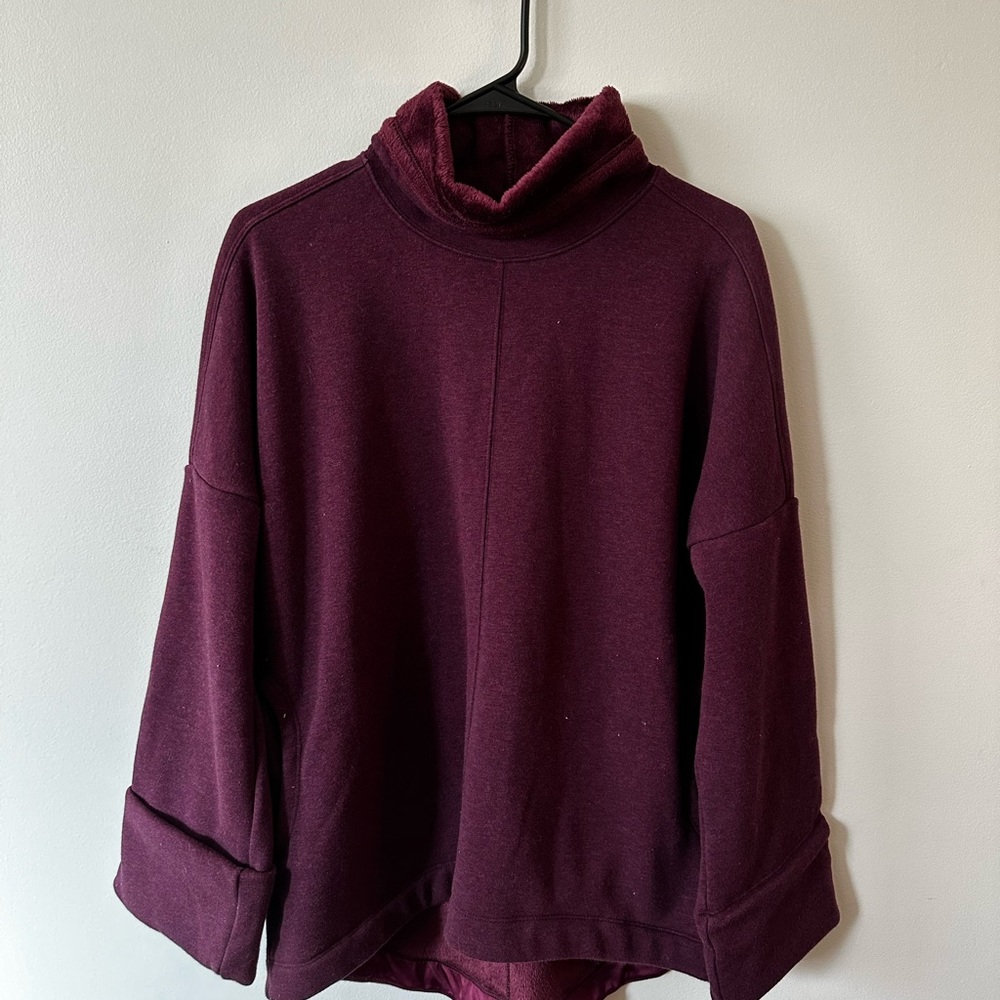 Athleta fleece lined turtleneck sweater